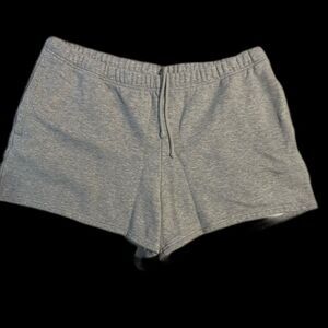 SKIMS Gray Athletic Shorts with Elastic Waistband